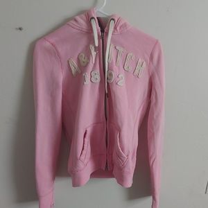 Pink Abercrombie throw on jacket